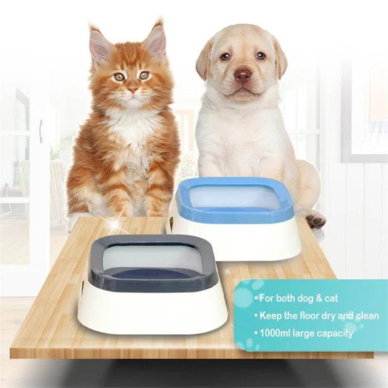 Anti-splash Water Bowl For Dogs &amp; Cats 1L