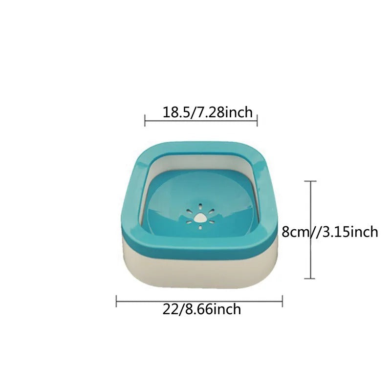 Anti-splash Water Bowl For Dogs &amp; Cats 1L